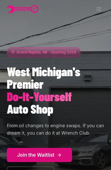 Wrench Club on a phone